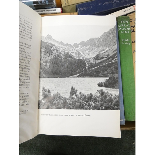 116 - Climbing & Mountaineering.&nbsp;&nbsp;A large carton of various vols.