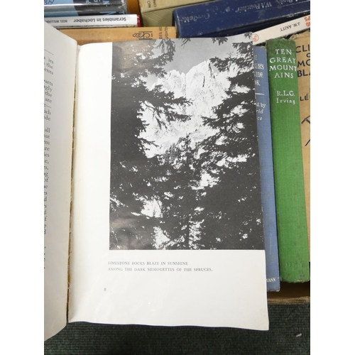 116 - Climbing & Mountaineering.&nbsp;&nbsp;A large carton of various vols.