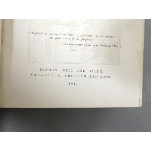 118 - FERGUSON RICHARD S.&nbsp;&nbsp;Cumberland & Westmorland MP's from the Restoration to the Reform ... 