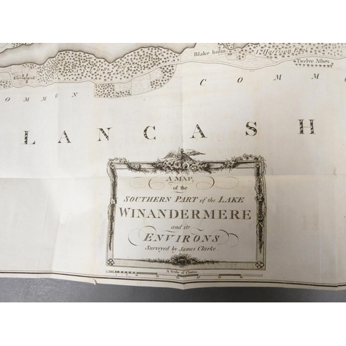 53 - <strong>CLARKE JAMES.&nbsp;&nbsp;</strong>A Survey of the Lakes of Cumberland, Westmorland & Lan...
