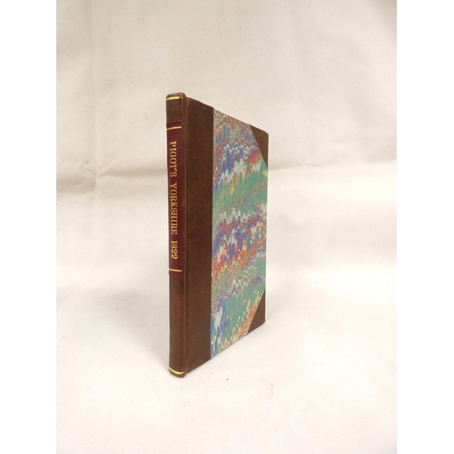 78 - PIGOT J. & Co.&nbsp;Directory. Extract relative to Yorkshire. Nice rebind, half leather & ma... 