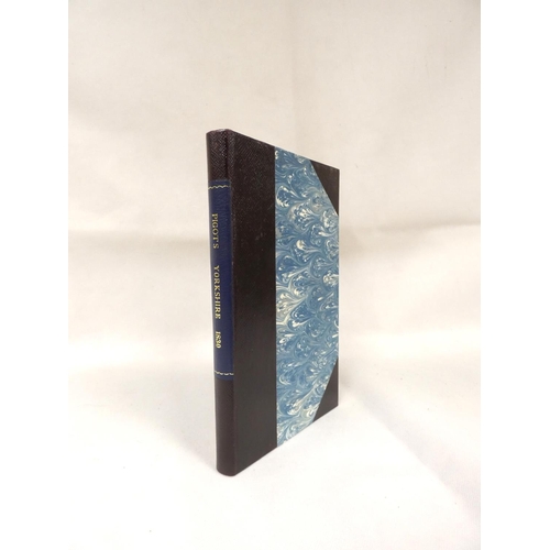 79 - PIGOT J. & Co.&nbsp;Directory. Extract relative to Yorkshire. Nice rebind, half leather & ma... 