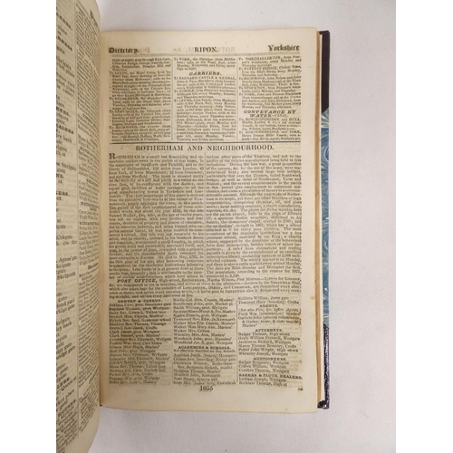79 - PIGOT J. & Co.&nbsp;Directory. Extract relative to Yorkshire. Nice rebind, half leather & ma... 