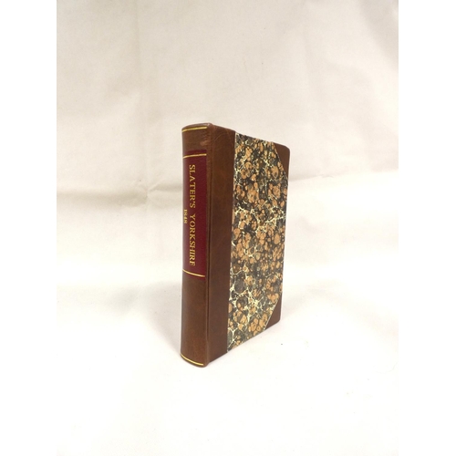 81 - SLATER ISAAC.&nbsp;Commercial Directory & Topography. Extract re. Yorkshire. Rebound half leathe... 