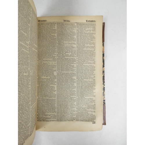 81 - SLATER ISAAC.&nbsp;Commercial Directory & Topography. Extract re. Yorkshire. Rebound half leathe... 