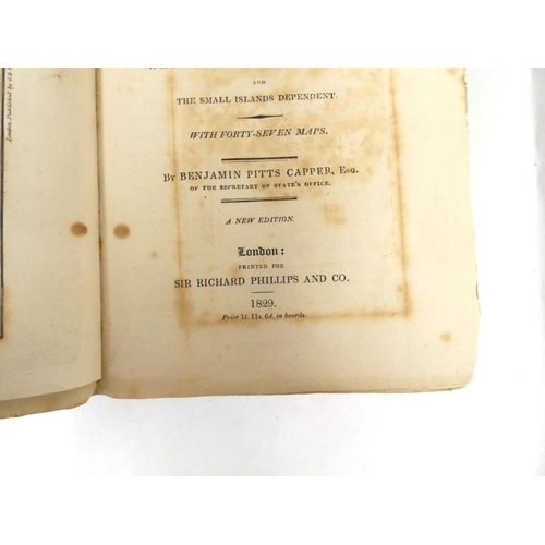 84 - CAPPER BENJAMIN PITTS.&nbsp;&nbsp;A Topographical Dictionary of the United Kingdom. 46 eng. maps, so... 