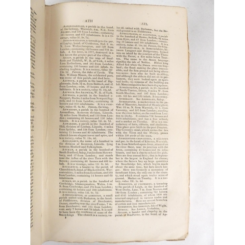 84 - CAPPER BENJAMIN PITTS.&nbsp;&nbsp;A Topographical Dictionary of the United Kingdom. 46 eng. maps, so... 