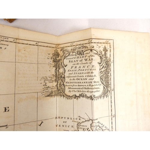 92 - THE SCOTS MAGAZINE.  Bound vol. 37. Fldg. eng. map of Thirty-miles round Boston. Poor bdg., brds. de... 