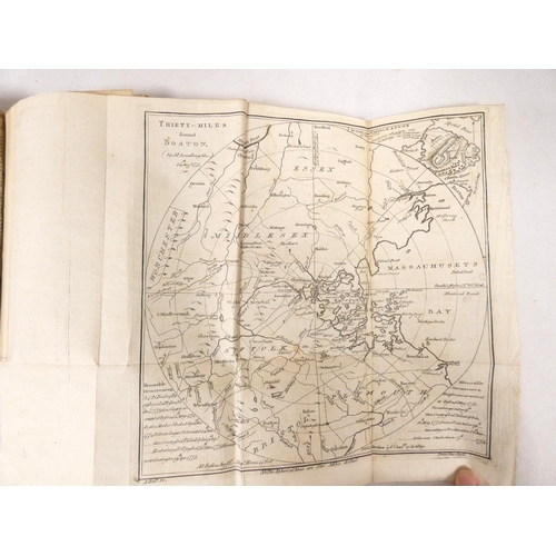 92 - THE SCOTS MAGAZINE.  Bound vol. 37. Fldg. eng. map of Thirty-miles round Boston. Poor bdg., brds. de... 