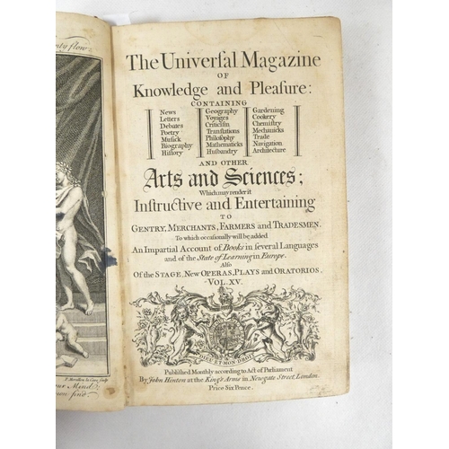 92 - THE SCOTS MAGAZINE.  Bound vol. 37. Fldg. eng. map of Thirty-miles round Boston. Poor bdg., brds. de... 