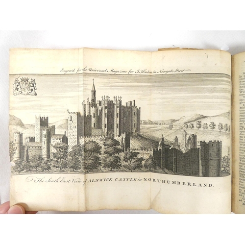 92 - THE SCOTS MAGAZINE.  Bound vol. 37. Fldg. eng. map of Thirty-miles round Boston. Poor bdg., brds. de... 