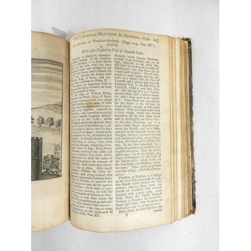 92 - THE SCOTS MAGAZINE.  Bound vol. 37. Fldg. eng. map of Thirty-miles round Boston. Poor bdg., brds. de... 