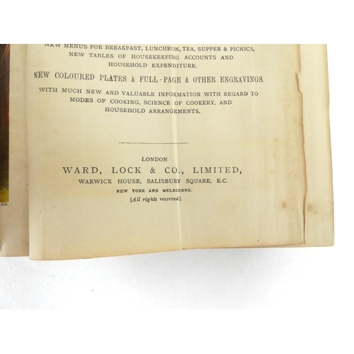 93 - BEETON MRS.&nbsp;&nbsp;Beeton's Every-Day Cookery & Housekeeping Book. Fldg. col. frontis, col. ... 