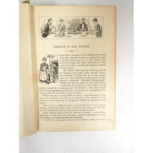 93 - BEETON MRS.&nbsp;&nbsp;Beeton's Every-Day Cookery & Housekeeping Book. Fldg. col. frontis, col. ... 