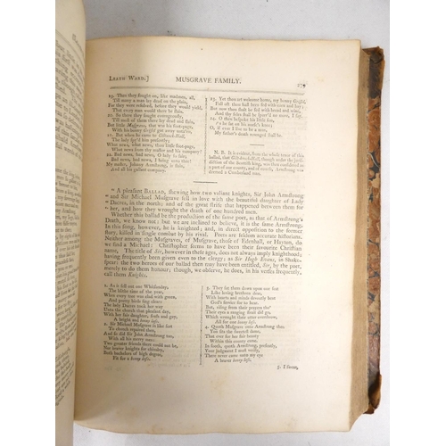 96 - HUTCHINSON WILLIAM.&nbsp;&nbsp;The History of the County of Cumberland. 2 vols. Fldg. eng. map &... 
