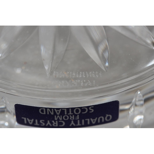 2 - Edinburgh crystal boxed set comprising decanter and four tumblers.