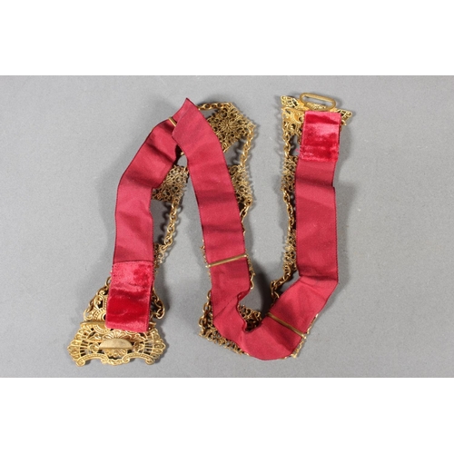 8 - Heavily enamelled nurse's belt with velvet lining.