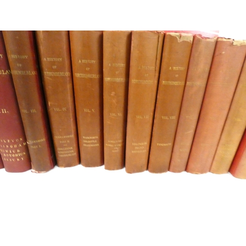 2 - <strong>NORTHUMBERLAND COUNTY HISTORY COMMITTEE.  </strong>A History of Northumberland. 15 vols. Map...