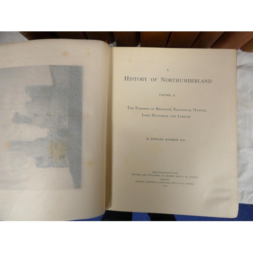 2 - <strong>NORTHUMBERLAND COUNTY HISTORY COMMITTEE.  </strong>A History of Northumberland. 15 vols. Map...