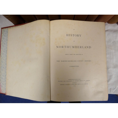 2 - <strong>NORTHUMBERLAND COUNTY HISTORY COMMITTEE.  </strong>A History of Northumberland. 15 vols. Map...