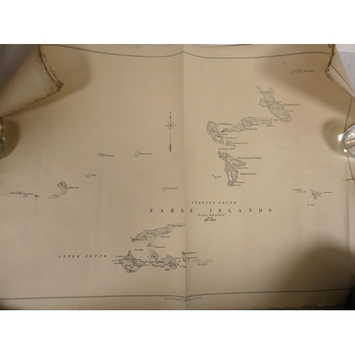 3 - <strong>Northumberland - Farne Islands.  </strong>Six large scale maps printed by M. & M. W. Lam...