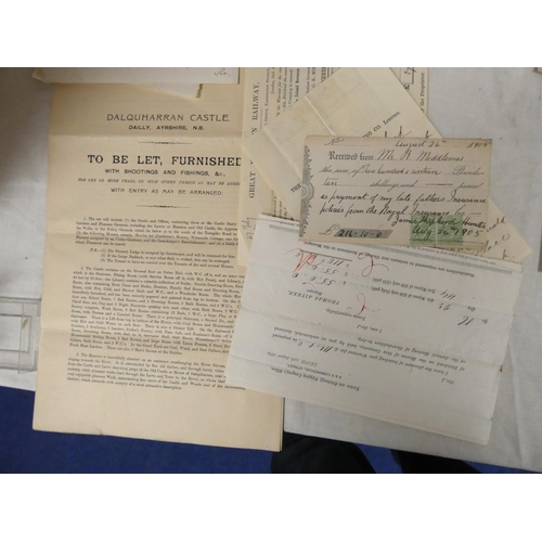 4 - <strong>Ephemera - Prints.&nbsp;&nbsp;</strong>Collectors accumulation of old legal documents, recei...