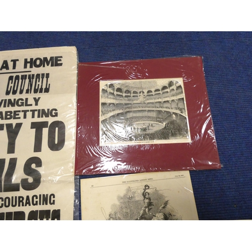 5 - <strong>Ephemera - Circus Prints.&nbsp;&nbsp;</strong>Collectors accumulation of old prints & cu...