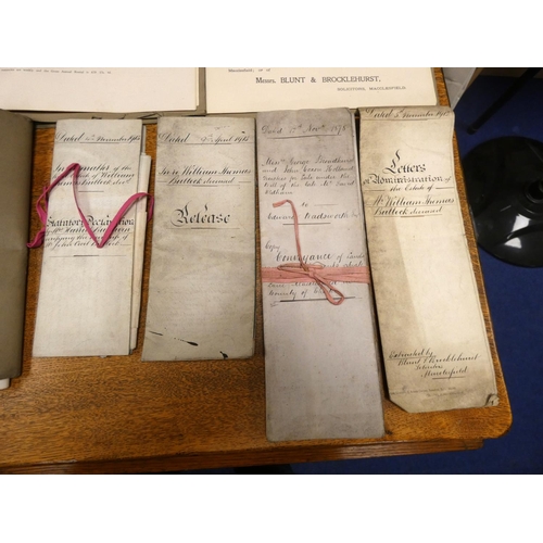 7 - <strong>Documents - Ephemera - Cheshire.&nbsp;&nbsp;</strong>Two large boxes containing old legal do...