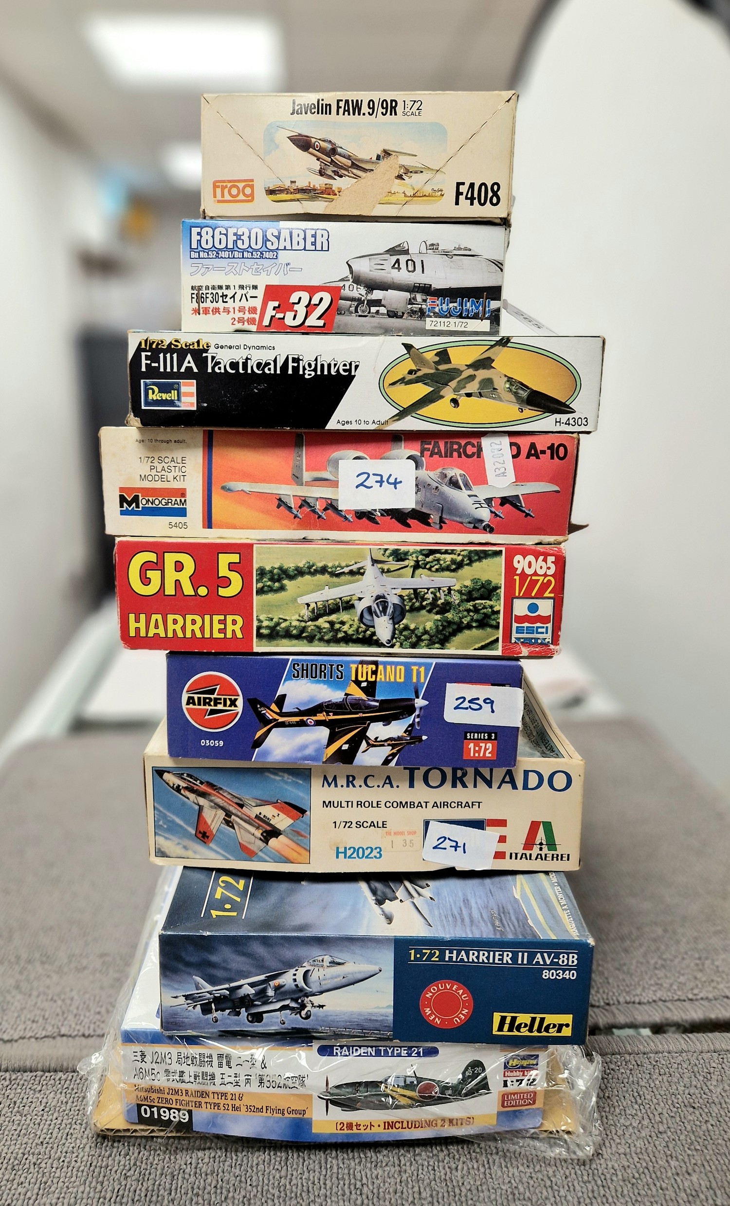 Nine 1.72 scale Aircraft model kits to include Revell ‘M.R.C.A Tornado ...