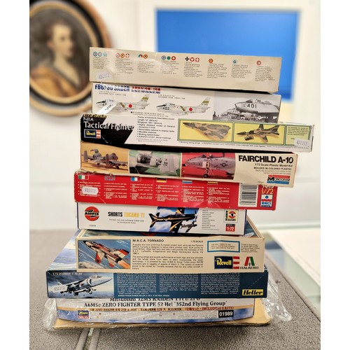 Nine 1.72 scale Aircraft model kits to include Revell ‘M.R.C.A Tornado ...