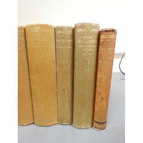 113 - LONSDALE LIBRARY.&nbsp;&nbsp;6 various vols. in orig. cloth or qtr. cloth; also Stonehenge, The Dog ... 