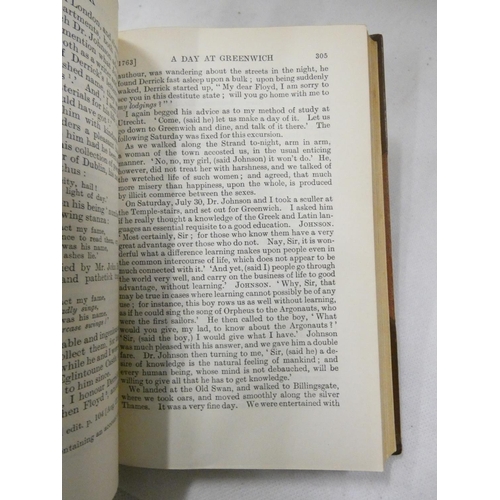 192 - BOSWELL JAMES.&nbsp;&nbsp;Life of Johnson. 2 vols. Frontis & fldg. plate. Good half calf. Oxford... 