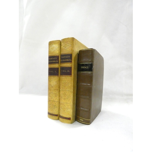 229 - <strong>TERENCE.&nbsp;&nbsp;</strong>Comoediae Sex Post Optimus Editiones Emendatae. Eng. title. Reb...