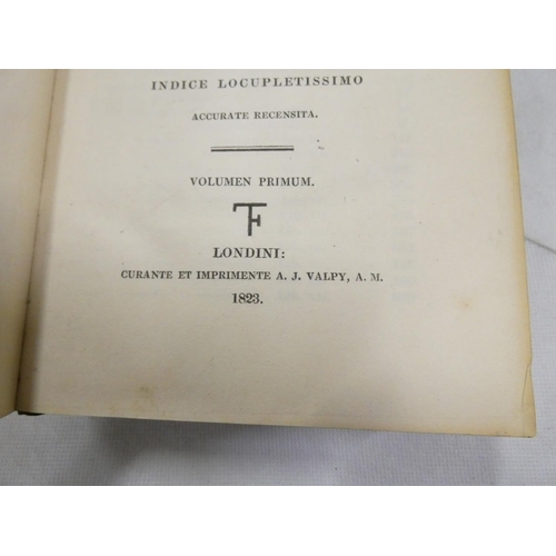 229 - <strong>TERENCE.&nbsp;&nbsp;</strong>Comoediae Sex Post Optimus Editiones Emendatae. Eng. title. Reb...