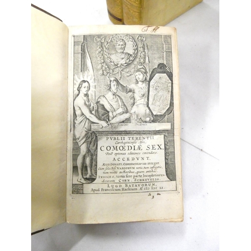 229 - <strong>TERENCE.&nbsp;&nbsp;</strong>Comoediae Sex Post Optimus Editiones Emendatae. Eng. title. Reb...