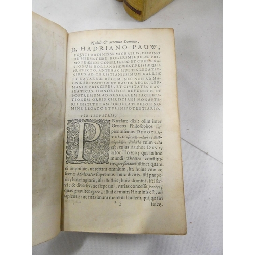 229 - <strong>TERENCE.&nbsp;&nbsp;</strong>Comoediae Sex Post Optimus Editiones Emendatae. Eng. title. Reb...