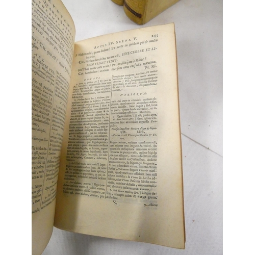 229 - <strong>TERENCE.&nbsp;&nbsp;</strong>Comoediae Sex Post Optimus Editiones Emendatae. Eng. title. Reb...