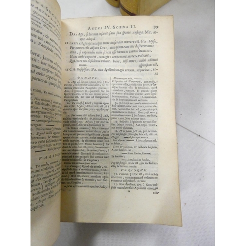 229 - <strong>TERENCE.&nbsp;&nbsp;</strong>Comoediae Sex Post Optimus Editiones Emendatae. Eng. title. Reb...