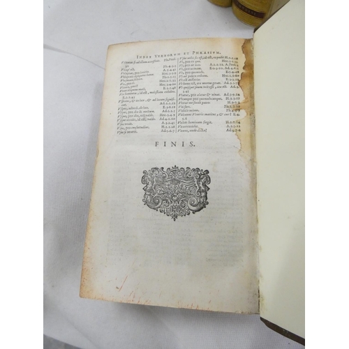 229 - <strong>TERENCE.&nbsp;&nbsp;</strong>Comoediae Sex Post Optimus Editiones Emendatae. Eng. title. Reb...