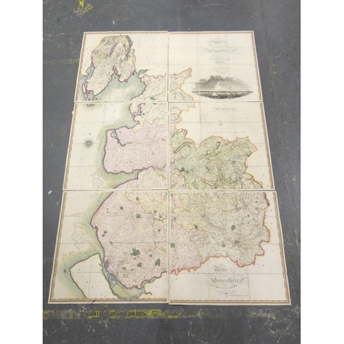 66 - GREENWOOD C.&nbsp;&nbsp;Map of the County Palatine of Lancaster from an Actual Survey Made in the Ye... 