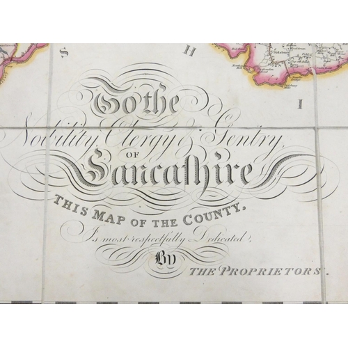 66 - GREENWOOD C.&nbsp;&nbsp;Map of the County Palatine of Lancaster from an Actual Survey Made in the Ye... 