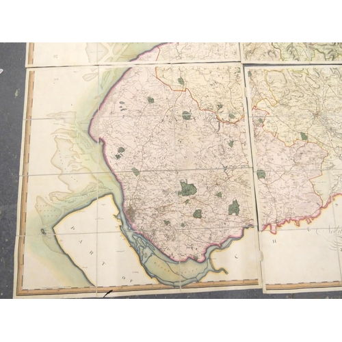 66 - GREENWOOD C.&nbsp;&nbsp;Map of the County Palatine of Lancaster from an Actual Survey Made in the Ye... 