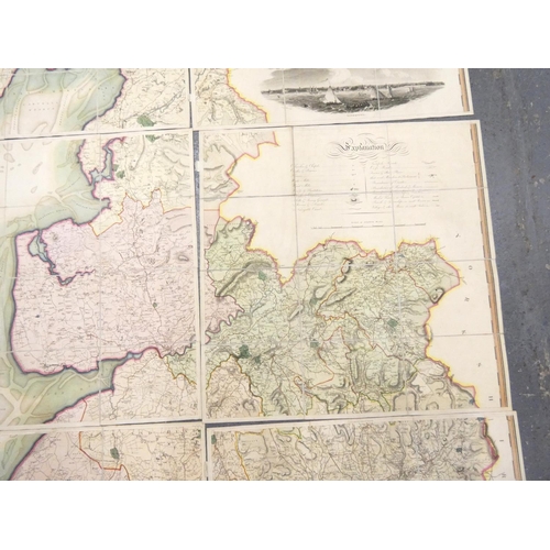 66 - GREENWOOD C.&nbsp;&nbsp;Map of the County Palatine of Lancaster from an Actual Survey Made in the Ye... 