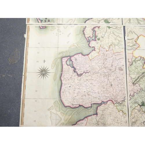 66 - GREENWOOD C.&nbsp;&nbsp;Map of the County Palatine of Lancaster from an Actual Survey Made in the Ye... 