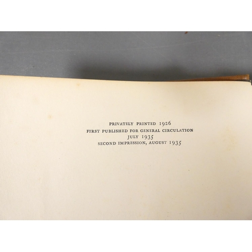 72 - LAWRENCE T. E.&nbsp;&nbsp;Seven Pillars Of Wisdom. Illus. & maps. Orig. brown cloth, some spotti... 