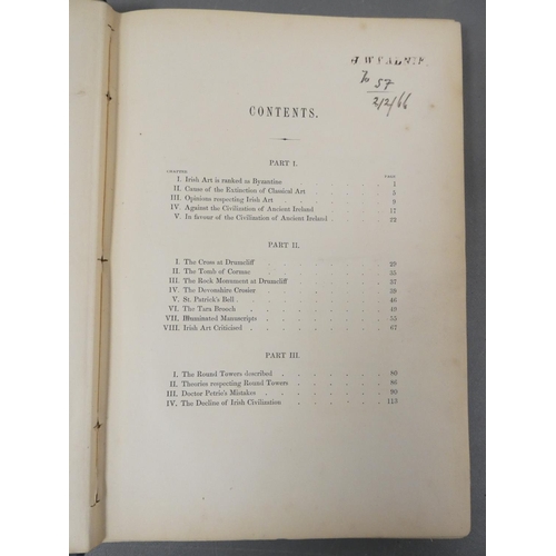 73 - O'NEILL HENRY.  The Fine Arts & Civilisation of Ancient Ireland. Chromolitho plates & other ... 