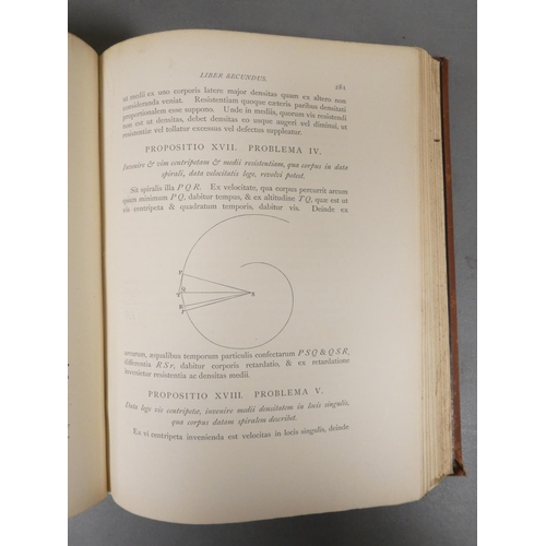 87 - NEWTON SIR ISAAC.  Principia, reprinted for Sir William Thomson & Hugh Blackburn. Diagrams throu... 