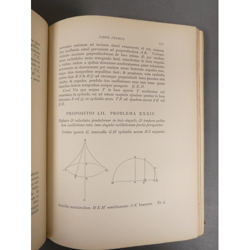 87 - NEWTON SIR ISAAC.  Principia, reprinted for Sir William Thomson & Hugh Blackburn. Diagrams throu... 