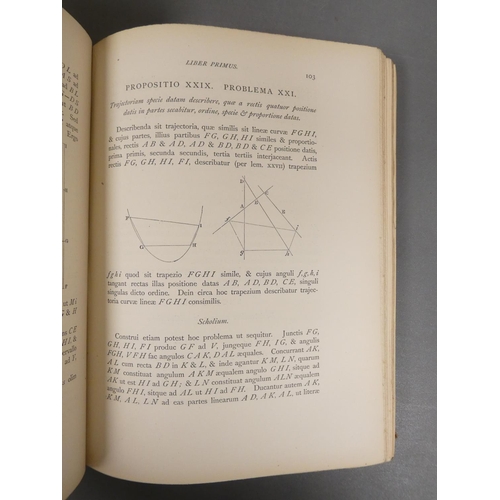 87 - NEWTON SIR ISAAC.  Principia, reprinted for Sir William Thomson & Hugh Blackburn. Diagrams throu... 