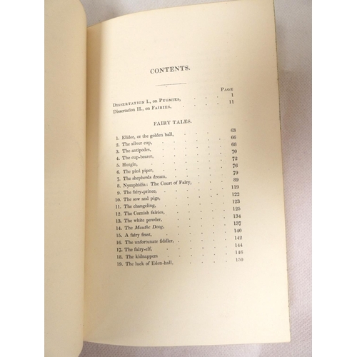 90 - FORE-EDGE PAINTING.  Ritson Joseph. Fairy Tales Now First Collected to which are Prefixed Two Disser... 